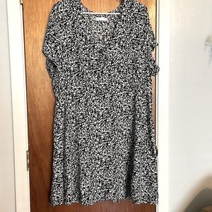 Primark Women’s 16 Black and White Print Summer Dress